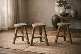 Lotus & Jade Stool - Elm