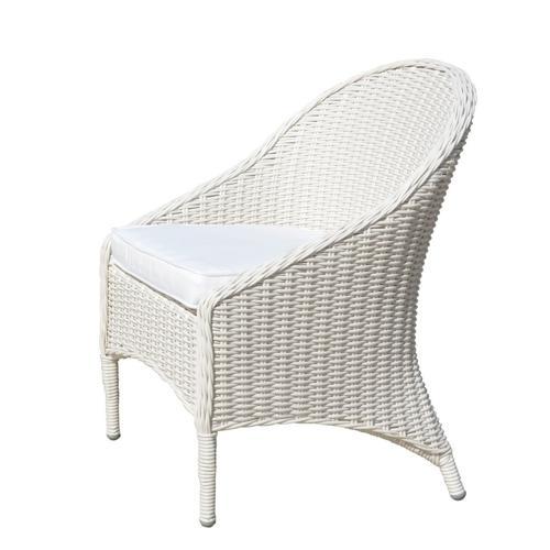 Noosa Outdoor Wicker Withoutdoor Seat Cushion - White