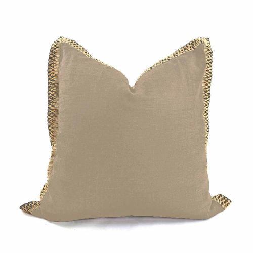 Cushion Cover - Jute Flange - Natural - 550 X 550
