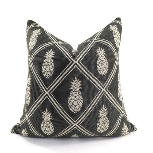 Cushion Cover - Pineapple - Dark Grey / Natural - 550 X 550