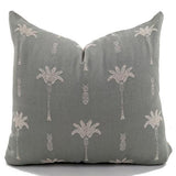 Cushion Cover - Palm Tree - Grey / Natural - 550 X 550