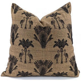 Snugg & Co Cushion Cover - Palm Flamingo Gold & Black