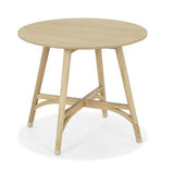 Nordic Oak Coffee Side Table - 600 X 600 X 500