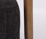 Luna Occassional Chair - Steel with Ash Accent Legs