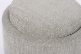 Luna Ottoman - Taupe with Reversible Ash Wooden Tray