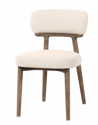 Willow Dining Chair in Natural Linen - 465 X 600 X 775