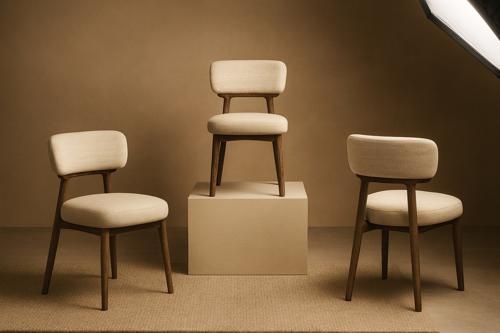 Willow Dining Chair in Natural Linen - 465 X 600 X 775