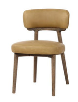 Willow Dining Chair in Ginger Leather - 465 X 600 X 775