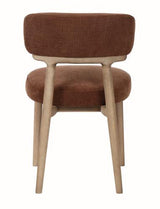 Willow Dining Chair in Autumn Rust Linen - 465 X 600 X 775