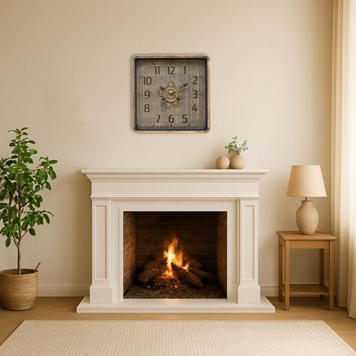 Square Gear Clock - 500 X 500 X 90