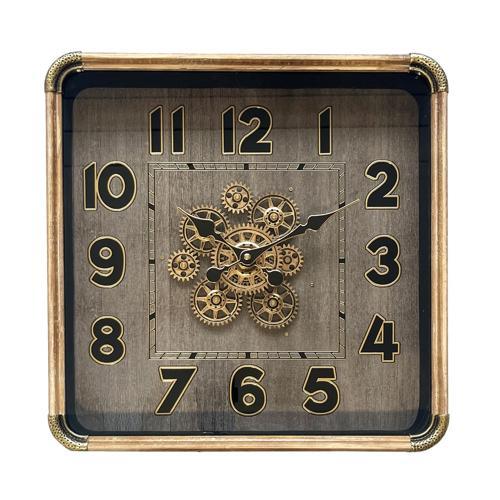 Square Gear Clock - 400 X 400 X 90