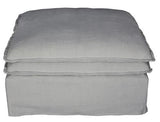 Malta Double Cushion Sectional Ottoman - Salt & Pepper