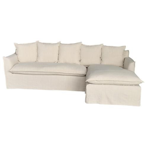 Marsala Chaise Lounge Left or Right Salt & Pepper
