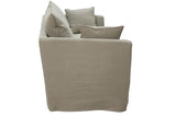 Montigo 3 Seater - Taupe Linen / Cotton Mix