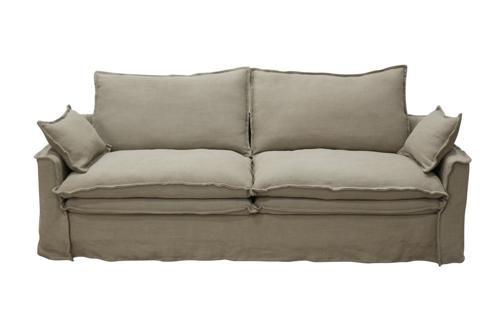 Marseille 3 Seater - Oatmeal 100% Linen