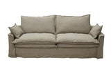 Marseille 3 Seater - Oatmeal 100% Linen