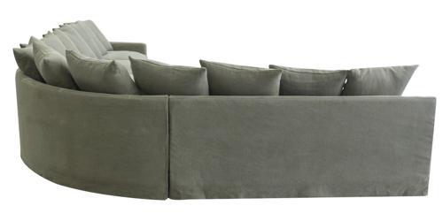 Lucca Left 2 Seater - Olive