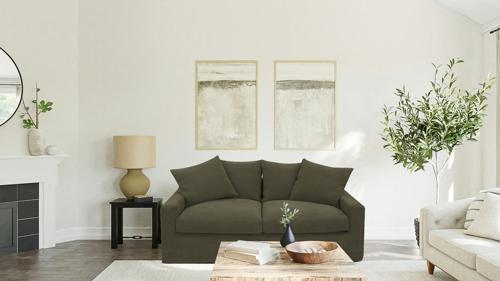 Lucca 2 Seater Sofa - Olive