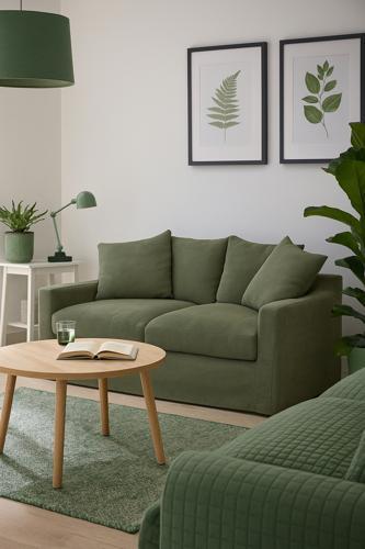 Lucca 2 Seater Sofa - Olive