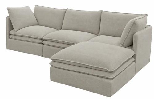 Calais Classic Ottoman - Oatmeal