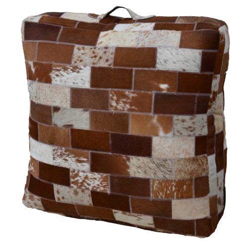 Leather Goat Skin Puf
