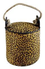 Leopard Leather Door Stop - 190 X 190 X 190