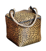 Leopard Leather Door Stop - 200 X 200 X 200
