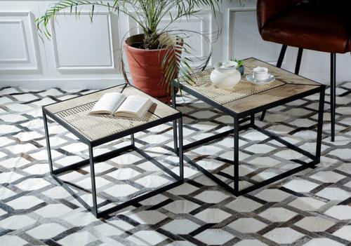 Side Table Nest Set of 2 - 500x500x400; 440x440x360