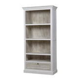 Antique White Bookcase - Mango - 900 X 400 X 1800