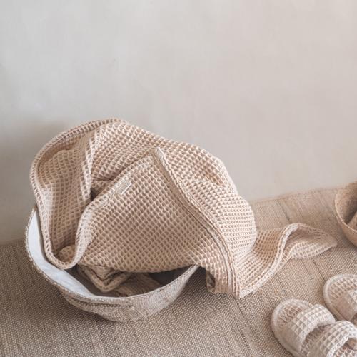 Latte Waffle Bath Towel - Akiiko