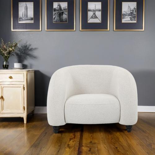Denver Occasional Chair - Ivory - 985x960x810 Seat Height: 360mm