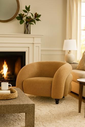 Denver Occasional Chair - Mustard - 985x960x810 Seat Height: 360mm