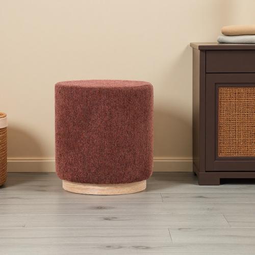 Miami Ottoman Withwood Base - Burnt Ochre