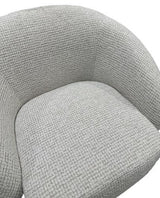 Daisey Swivel Accent Chair - White & Taupe