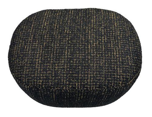 Bella Accent Ottoman - Gold & Black