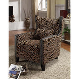 Instinct Occasional Chair & Ottoman Zebra Print