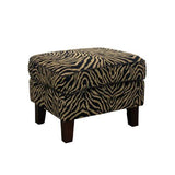 Instinct Occasional Chair & Ottoman Zebra Print