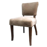 Sherpa Dining Chair - Synthetic Sheep Wool