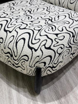 Nero Accent Chair - Black & White Accent Chair