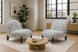 Nero Accent Chair - Black & White Accent Chair