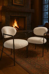 Sienna Forged Accent Chair - Forged Hammer Frame
