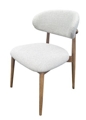 Oscar Dining Chair - Linen Fabric - 520x520x830 Seat Height: 470mm