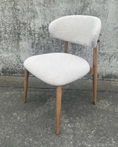 Oscar Dining Chair - Linen Fabric - 520x520x830 Seat Height: 470mm