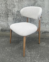Oscar Dining Chair - Linen Fabric - 520x520x830 Seat Height: 470mm