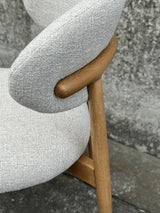 Oscar Dining Chair - Linen Fabric - 520x520x830 Seat Height: 470mm