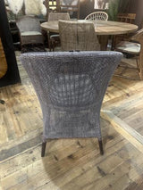 Kuta Armchair - Black / Grey Wash & Oatmeal