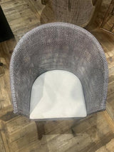 Kuta Armchair - Black / Grey Wash & Oatmeal