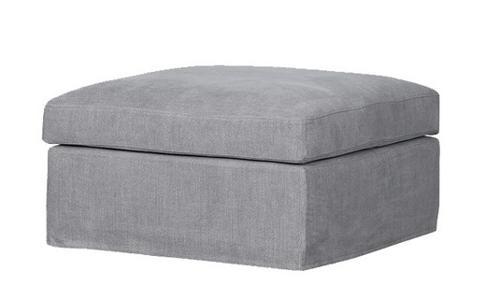 Slip Cover - Cool Grey - Ottoman