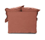 Oasis Washed Linen Dream Sofa Centre - Rust 100% Belgian Linen