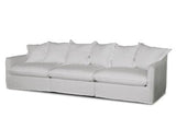 Oasis Washed Linen Dream Sofa Left - Natural 100% Belgian Linen